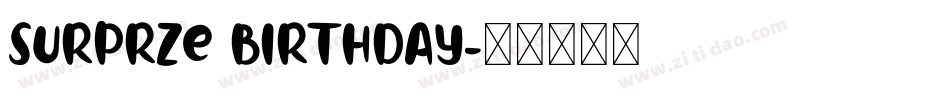 Surprze Birthday字体转换
